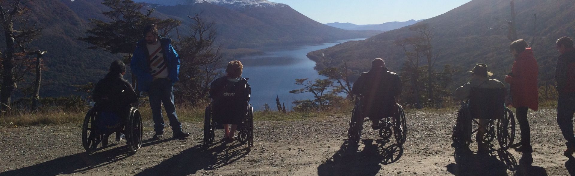wheelchair users witnessing panoramic views