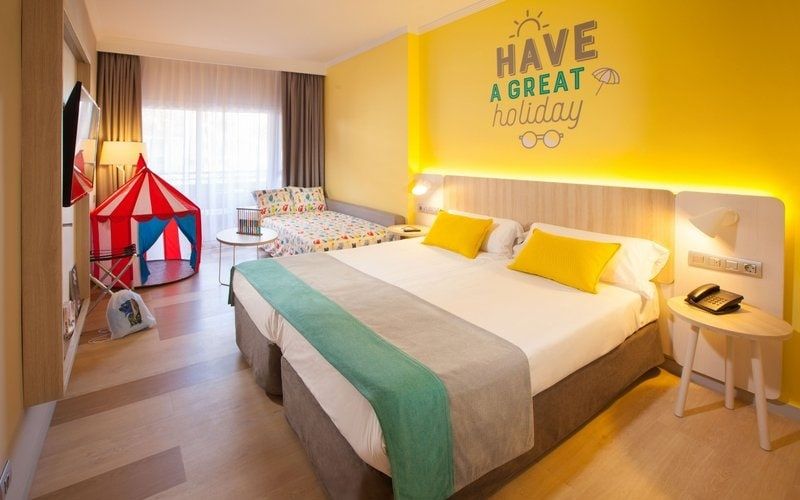family room with a tent for the child to play in - Abora Continental Hotel, Gran Canaria.