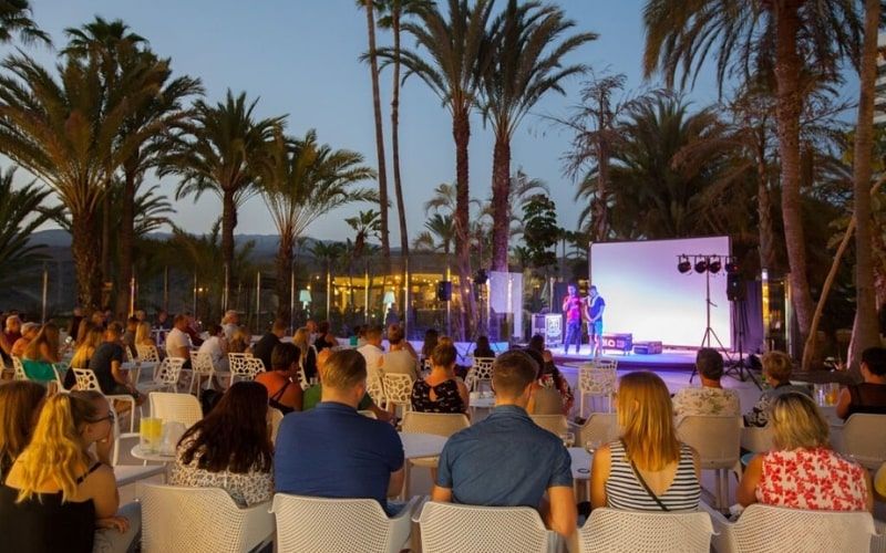 night-time entertainment outdoors - Abora Continental Hotel, Gran Canaria.