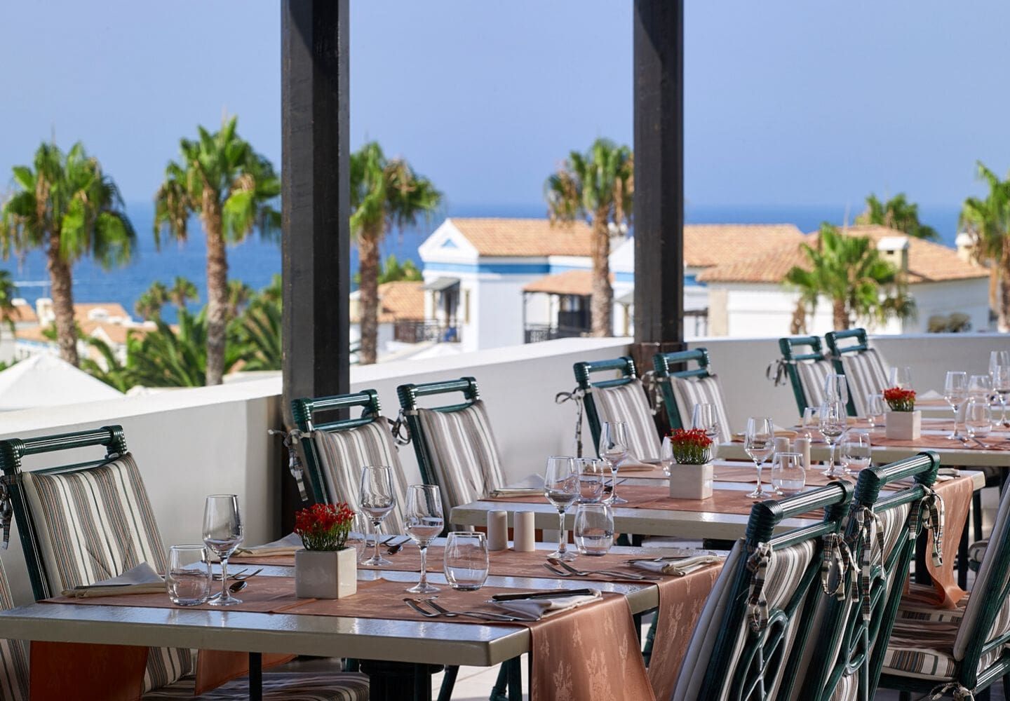 outdoor restaurant and dining area