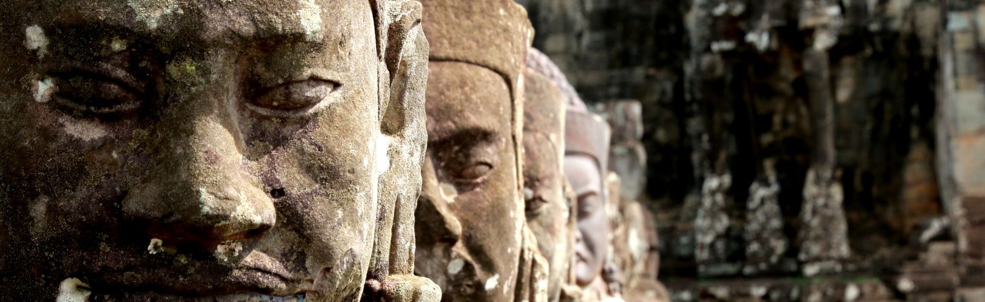 ancient stone warrior statues