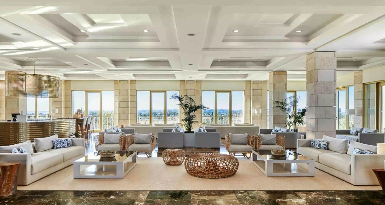 Indoor reception area and lounge space