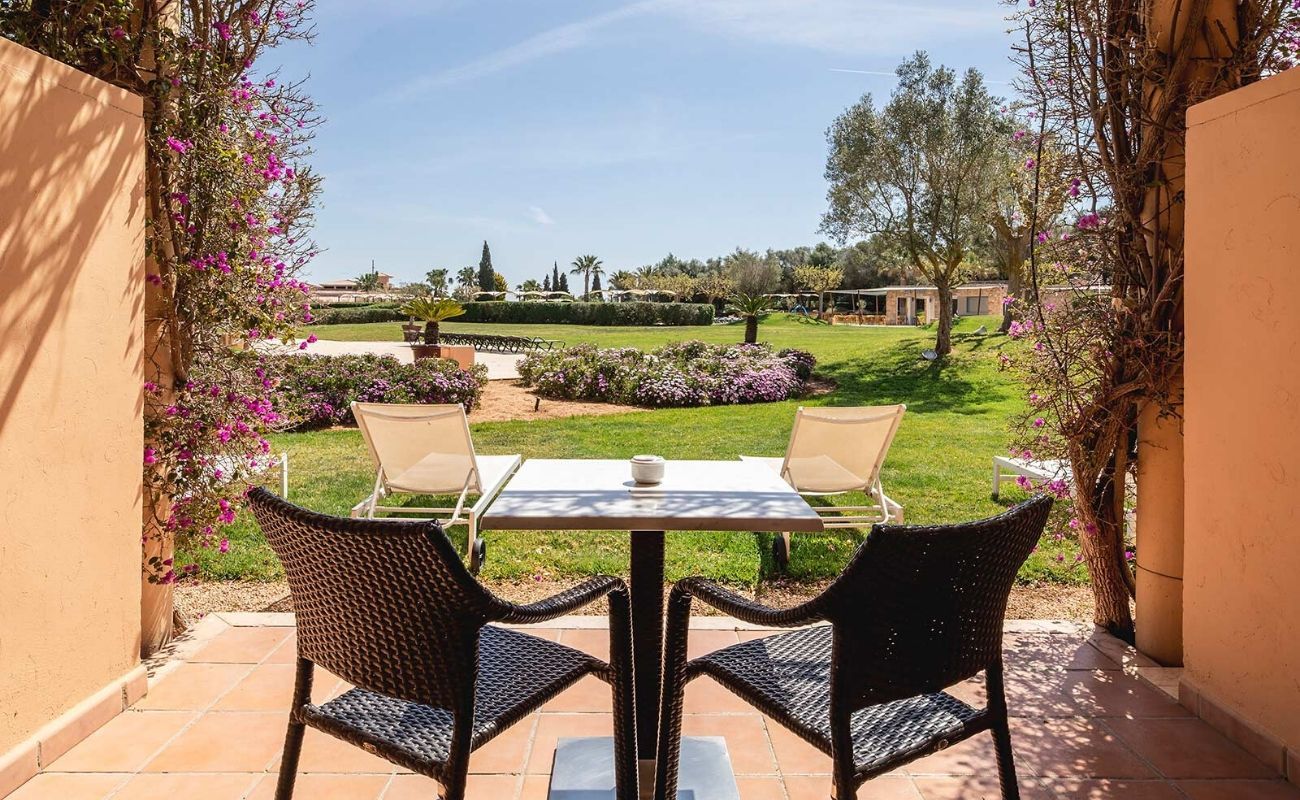 landscape view from your hotel room terrace