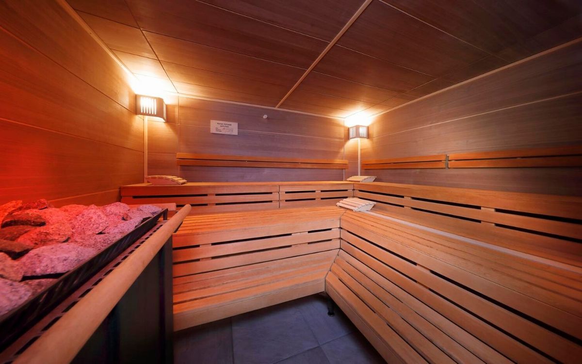 relaxing sauna at the hotel spa