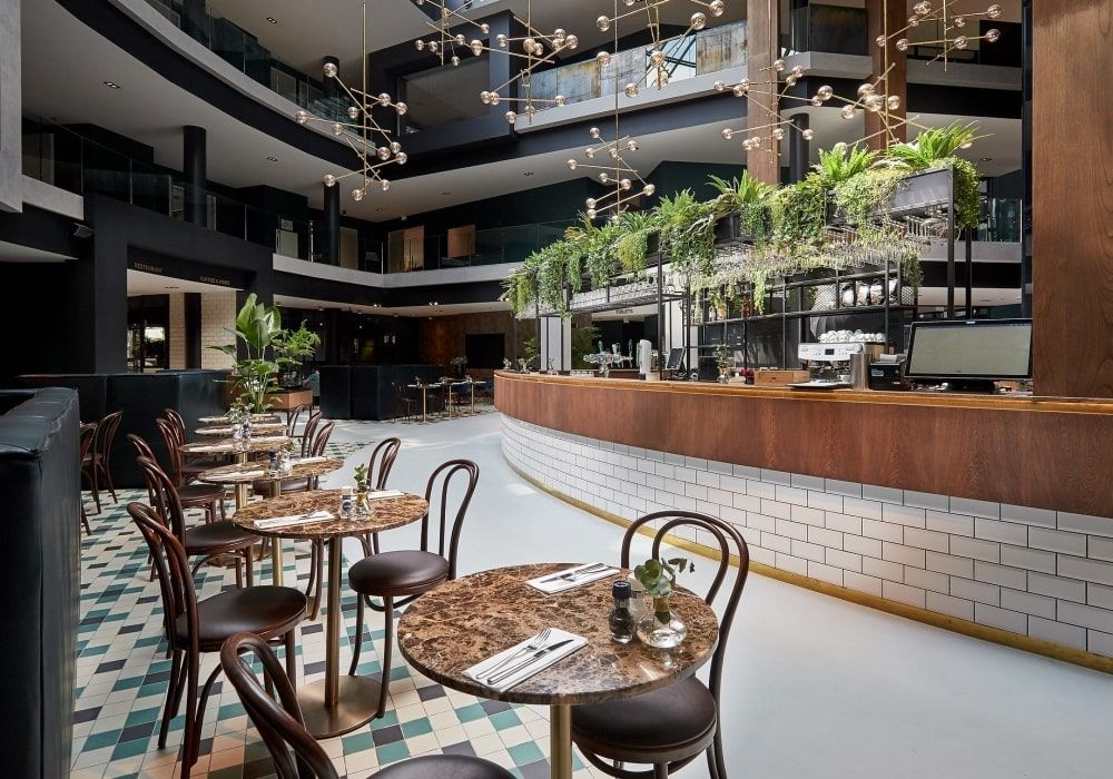 indoor restaurant and dining area