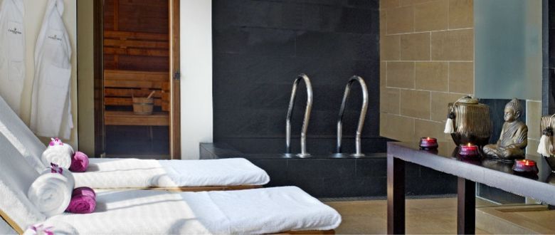 massage chairs and hot tub