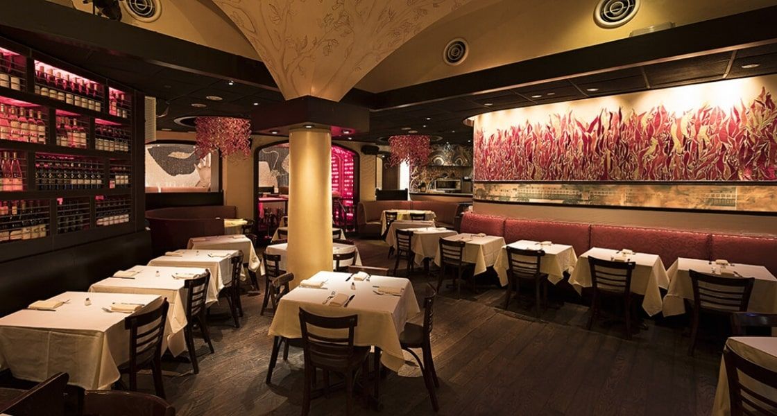 indoor restaurant and dining room