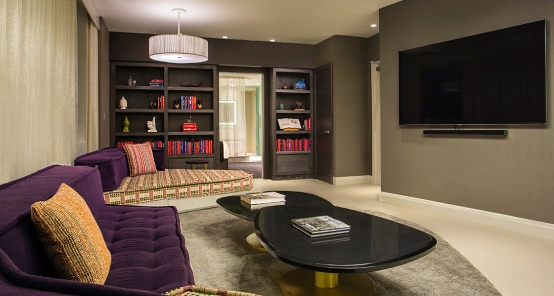 spacious living room