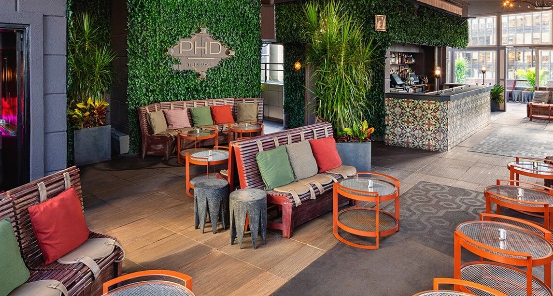 rooftop terrace bar