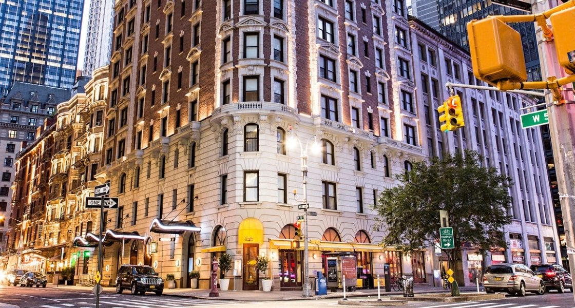 hotel restaurant exterior entrance