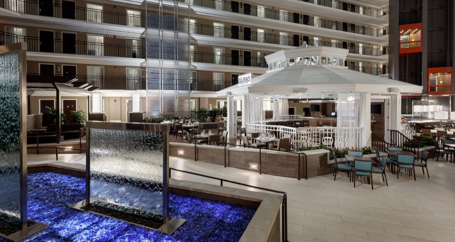 View of the complex bar