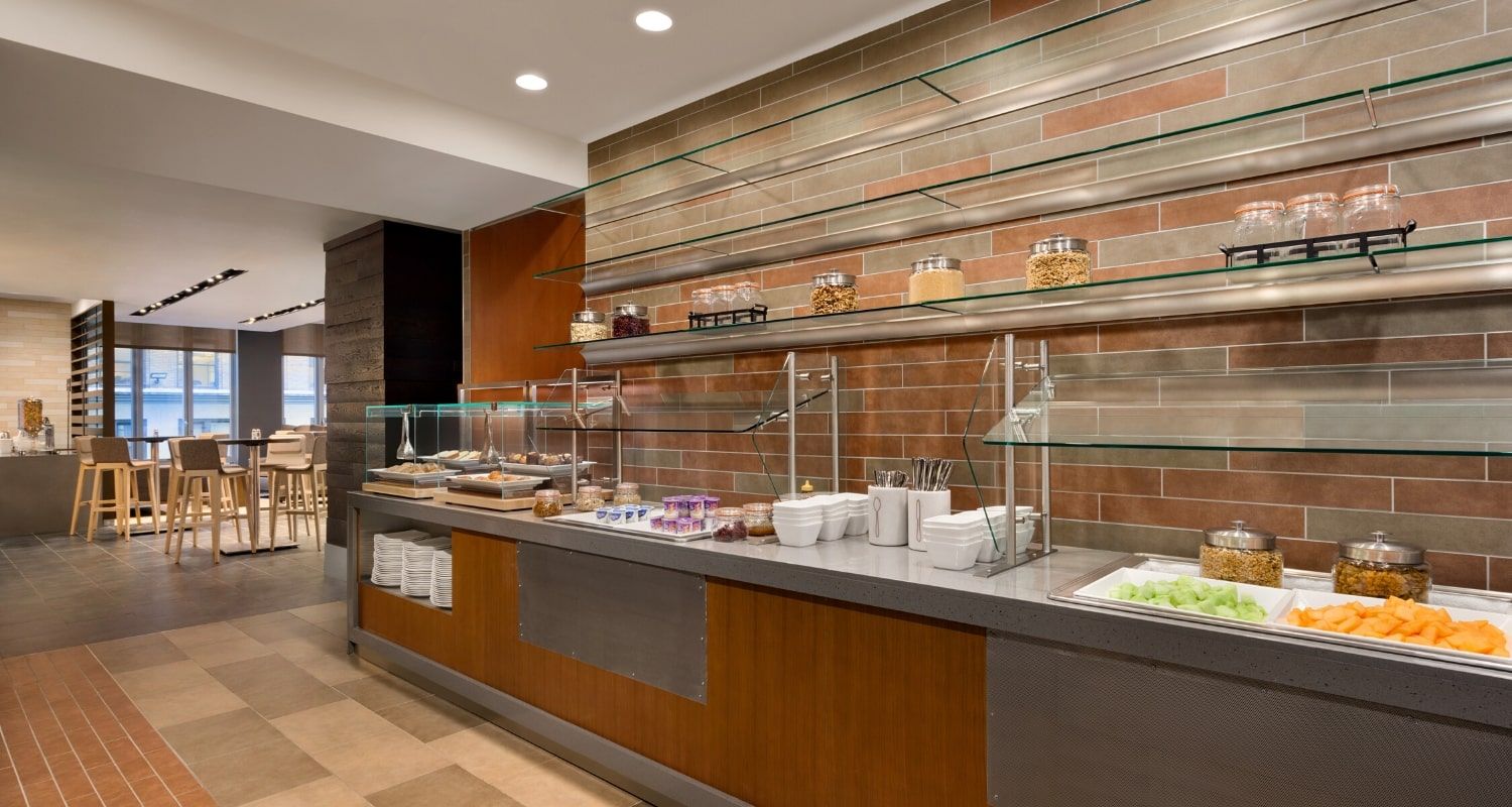 indoor buffet with a variety of choices