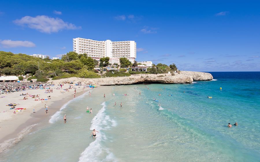 view of the beach near the hotel