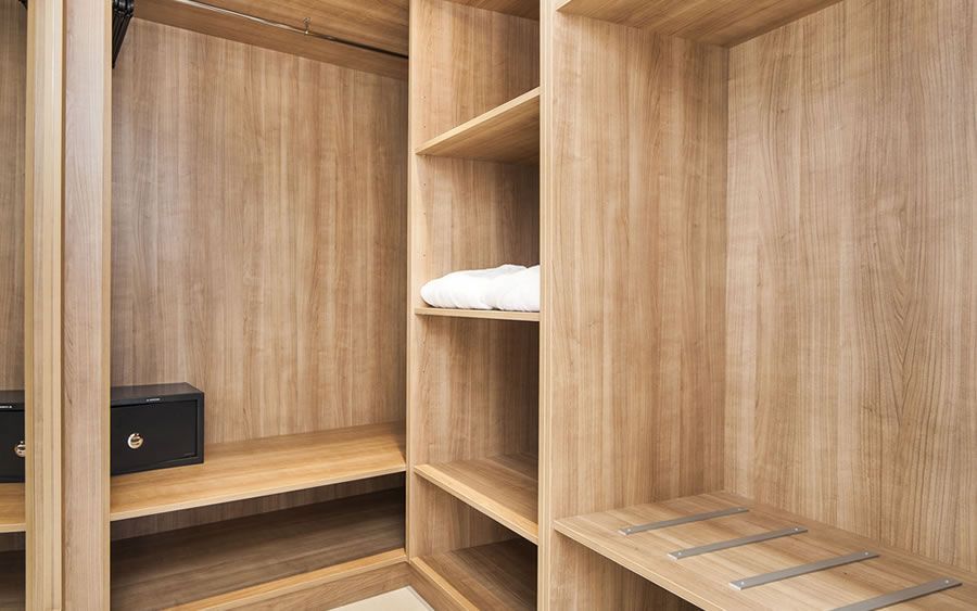 large wardrobe and safe