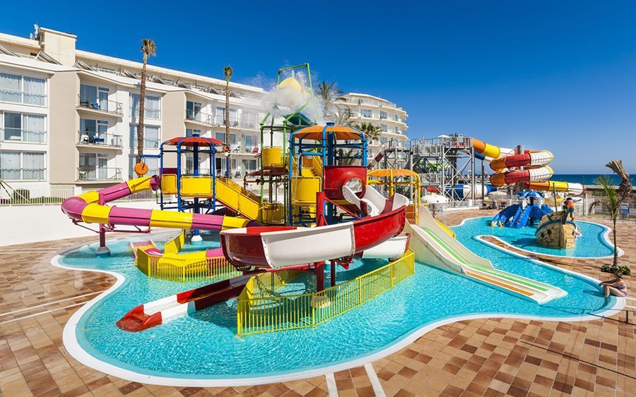 hotel exterior and outdoor water park