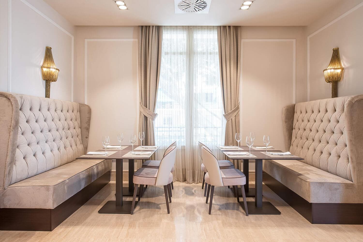 indoor restaurant and dining area