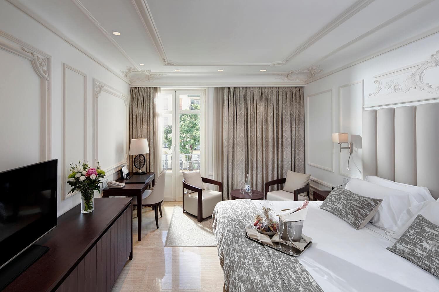 bright and spacious hotel room