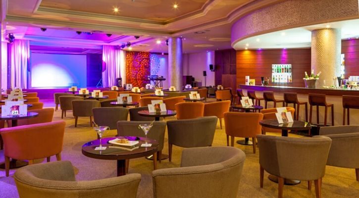 colourful indoor bar and event space