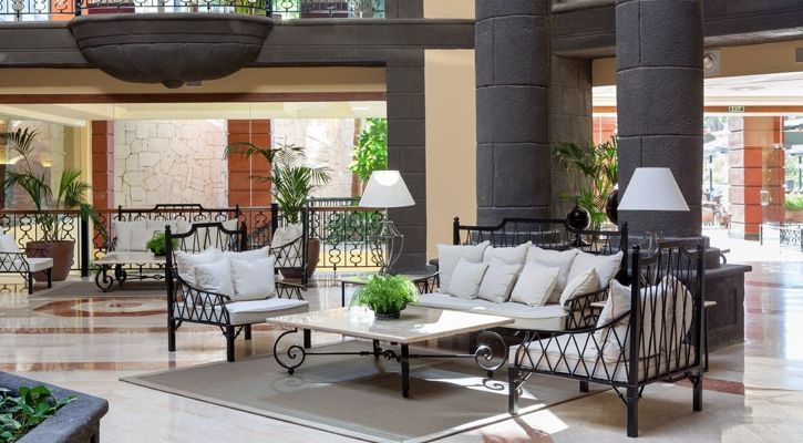 comfy seating in the lobby