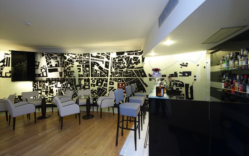 indoor bar and lounge area