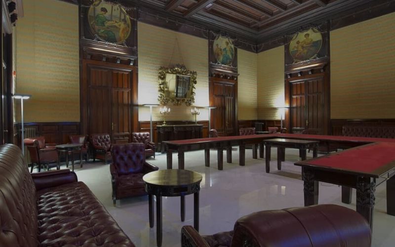 indoor lounge area and events hall