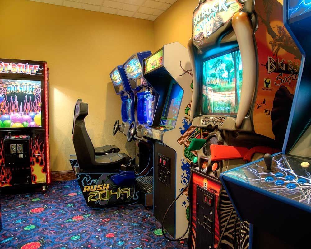 indoor games room with arcade machines
