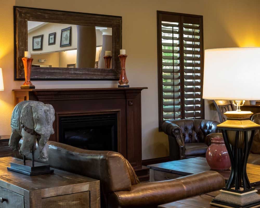 soft seating in lobby