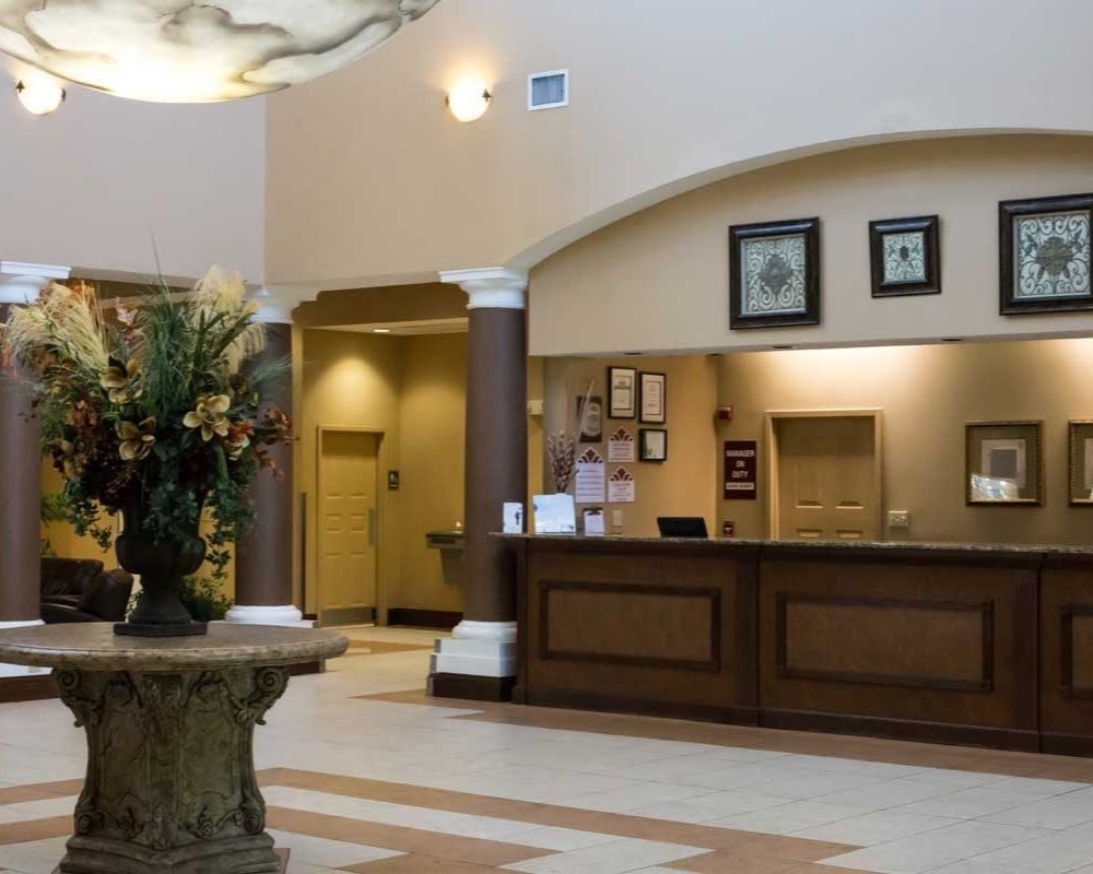 spacious reception space