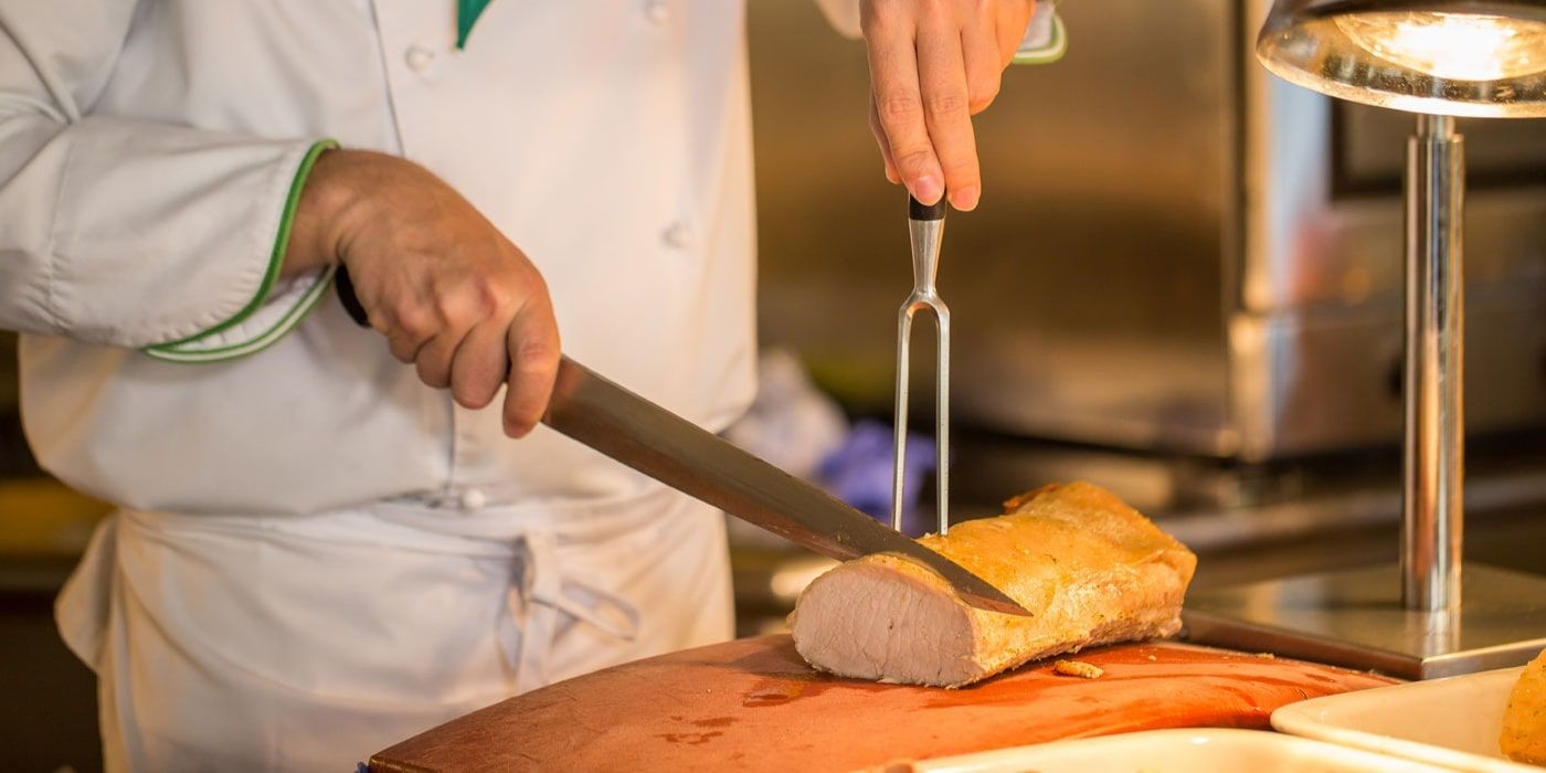 professional chef preparing a meal