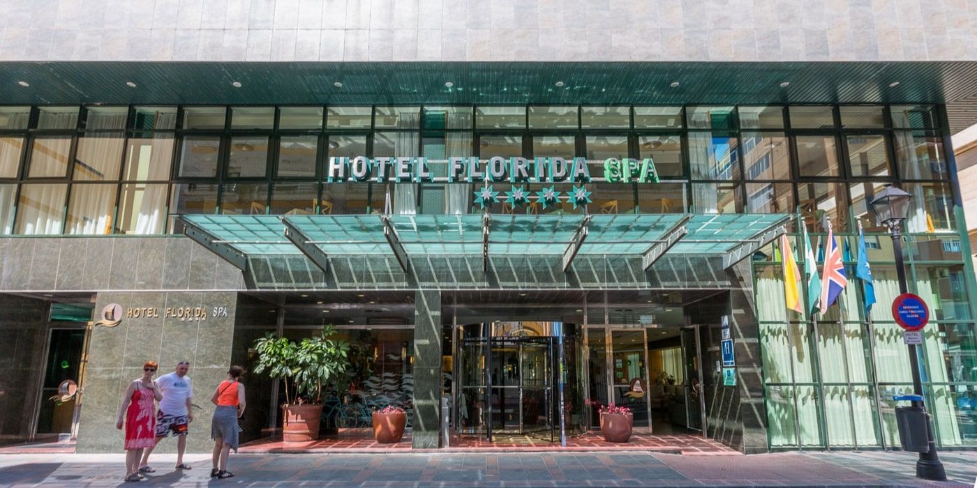 hotel entrance exterior