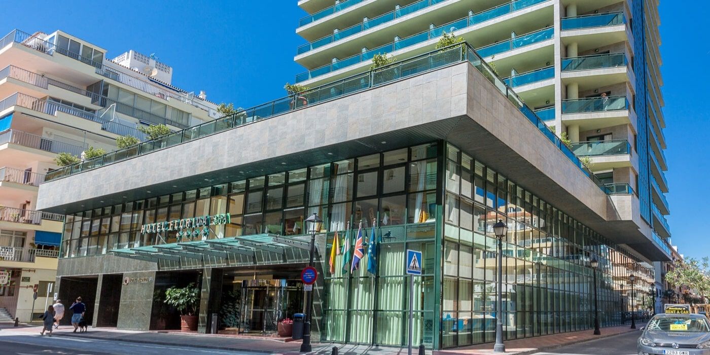 hotel entrance exterior