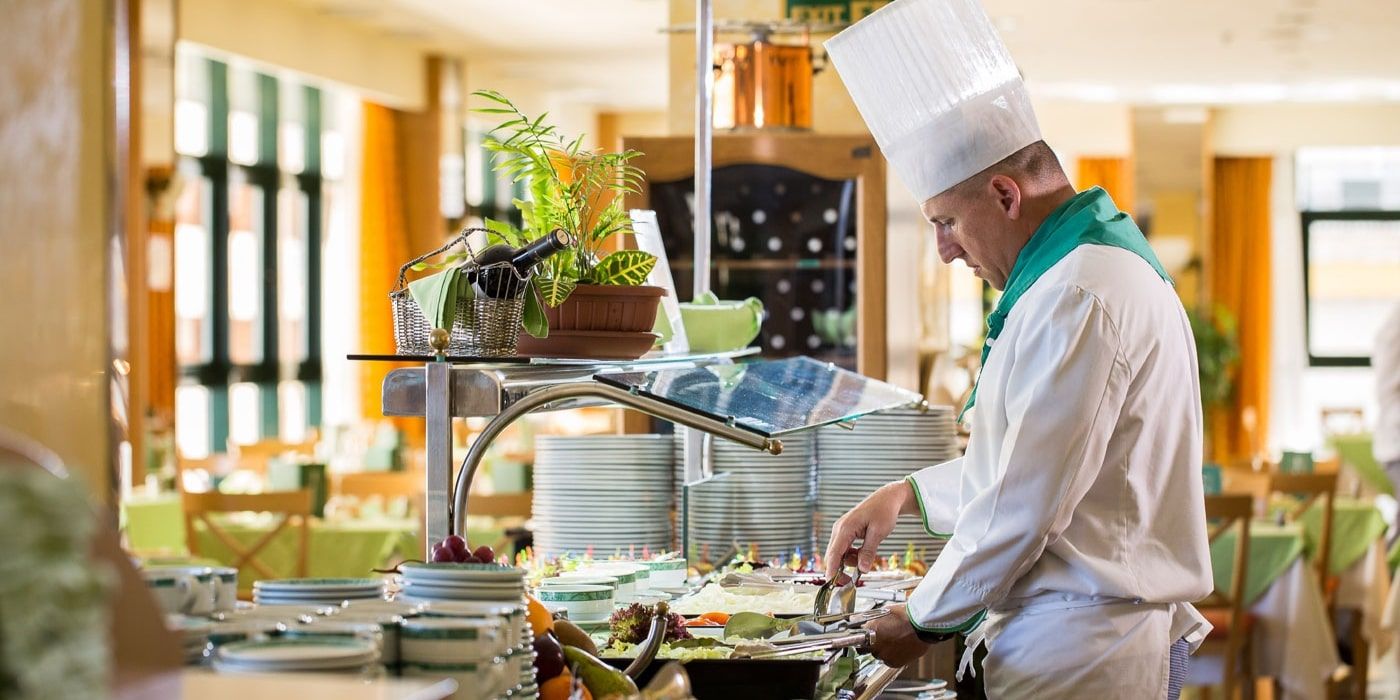 professional chef preparing a meal