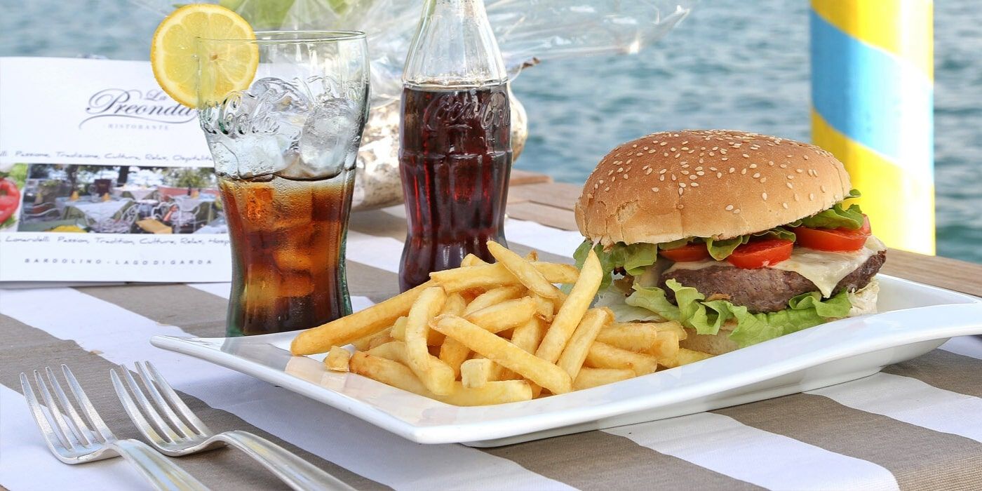 Snack time at Hotel Kriss, Lake Garda