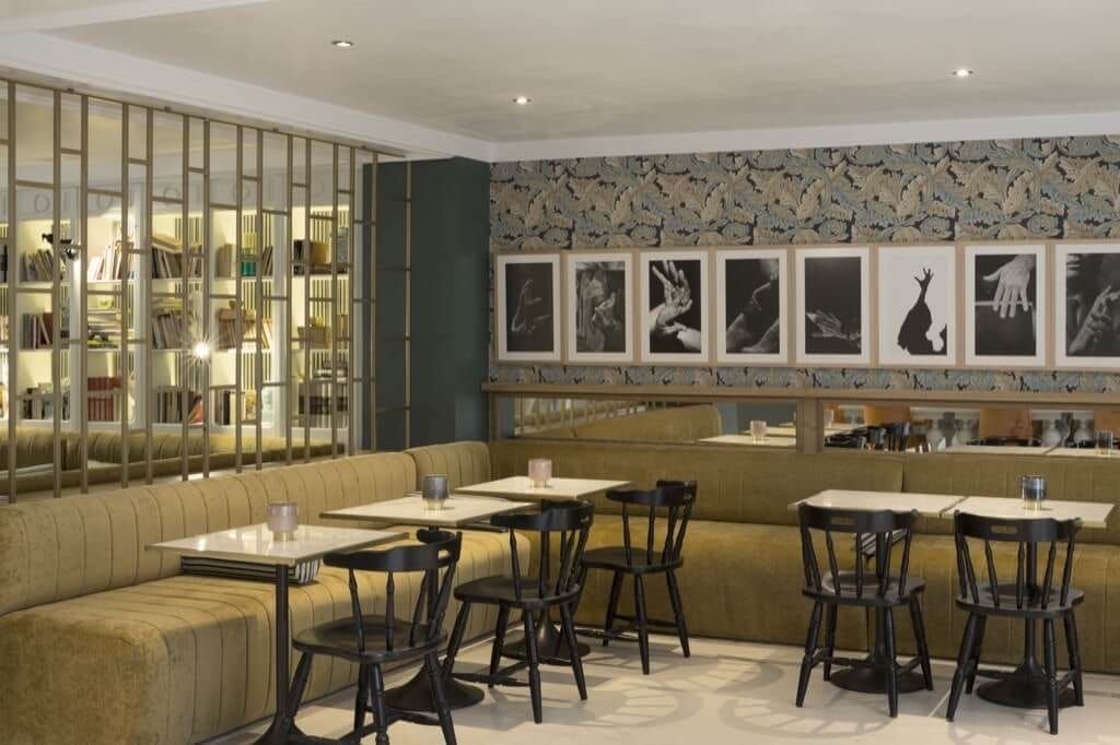 indoor restaurant and dining room