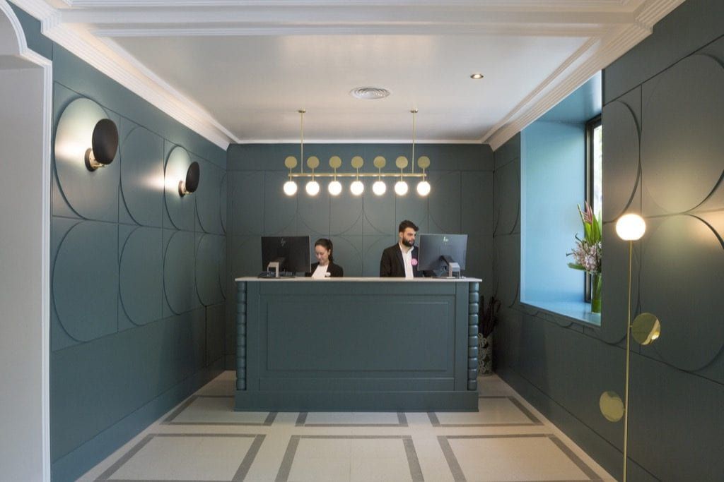 friendly staff waiting to help at the front desk