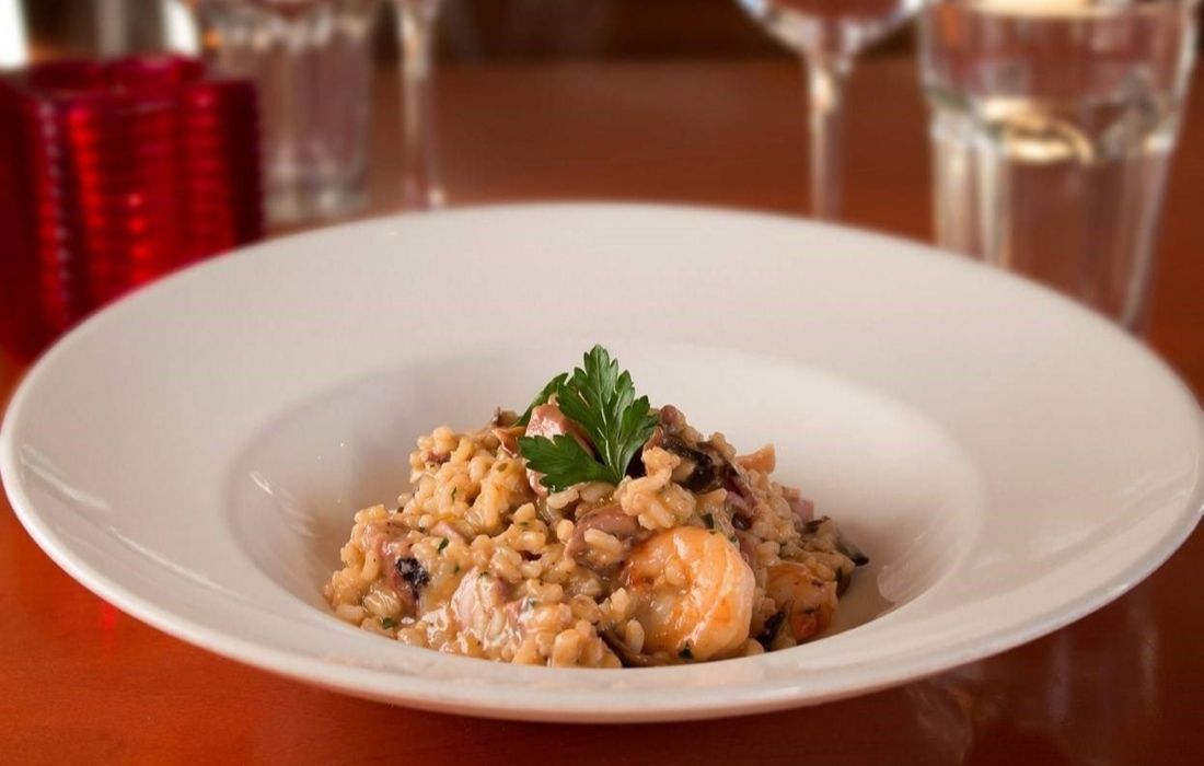 delicious food served on a clean plate