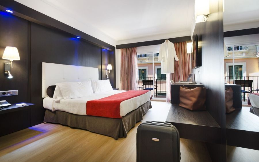 spacious hotel suite with connecting rooms