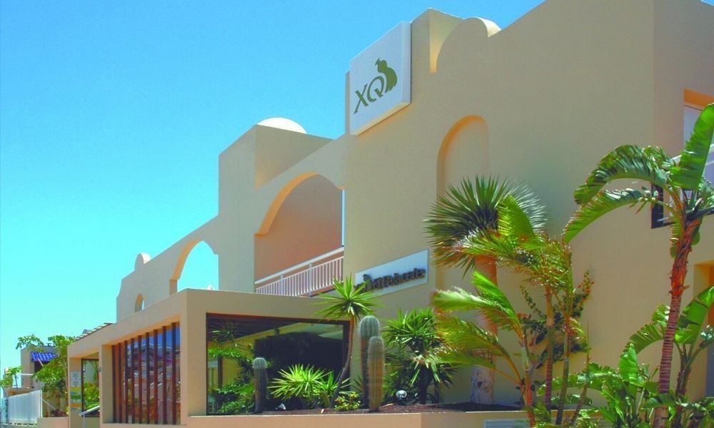 hotel entrance and exterior