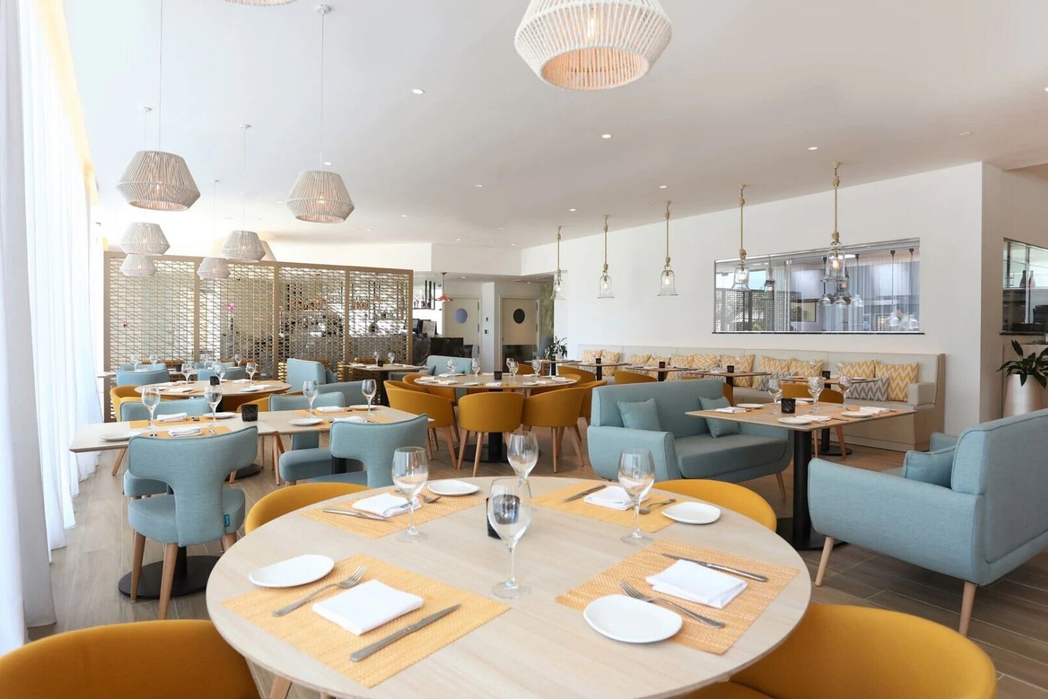 indoor restaurant and dining area