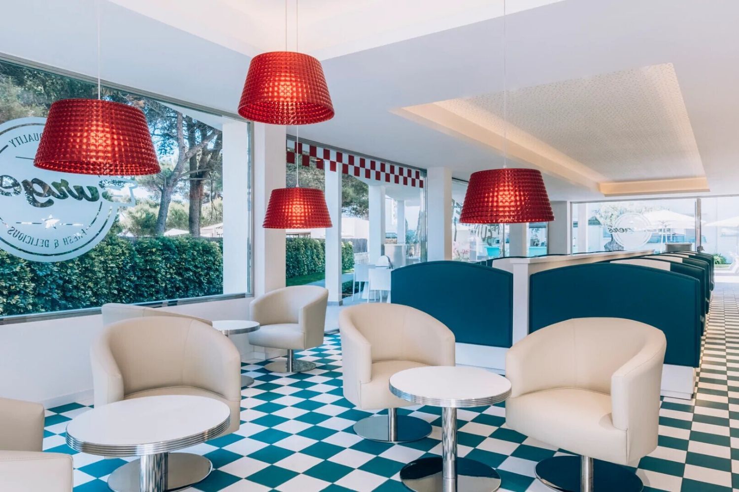 indoor restaurant and dining area