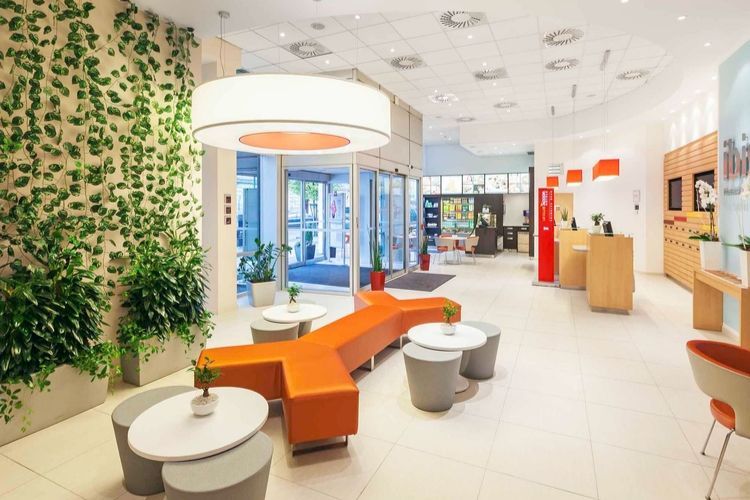 soft seating in the hotel lobby