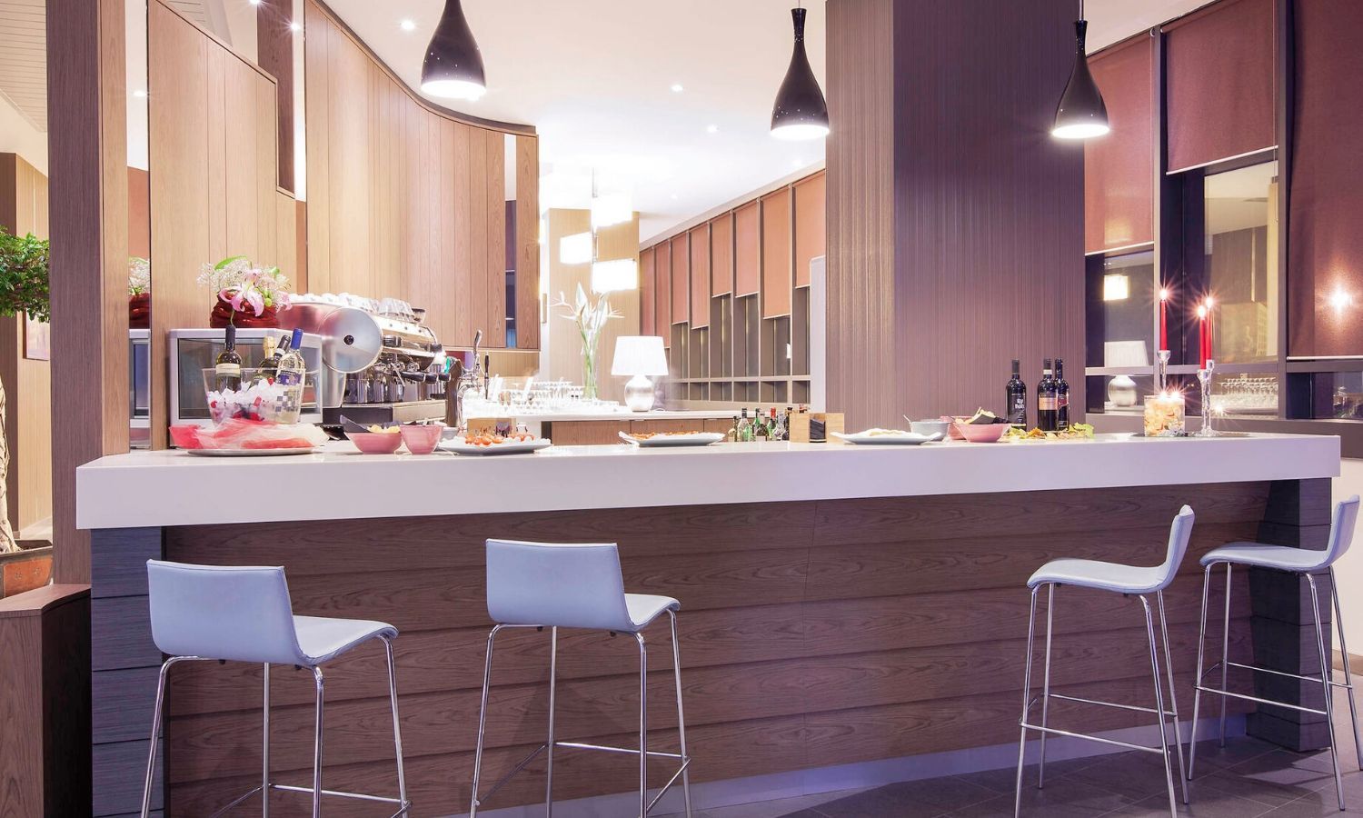 indoor restaurant and dining area