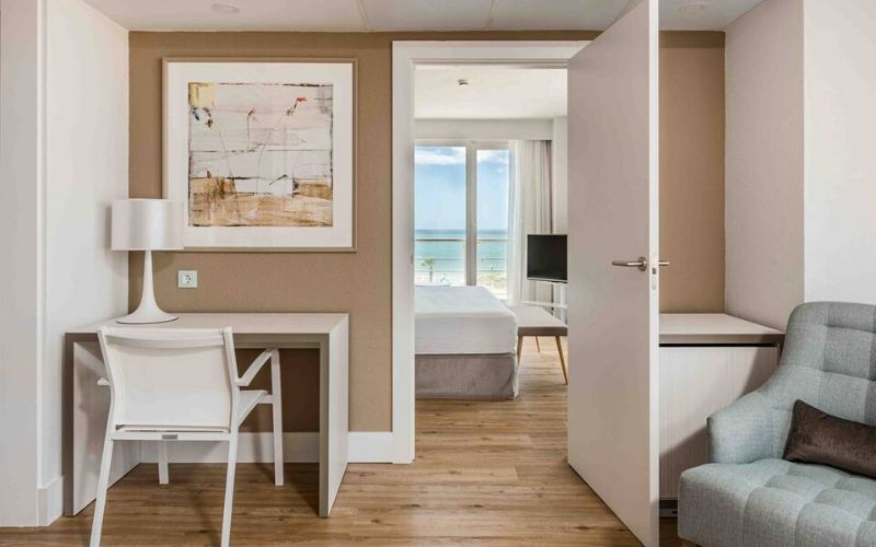 bright and spacious hotel room