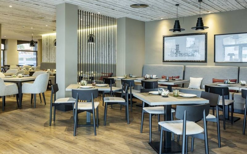 indoor restaurant and dining area