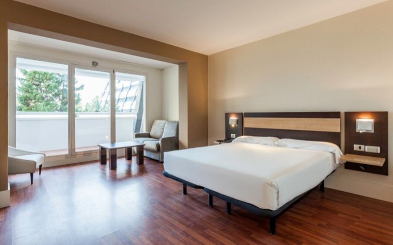 bright and spacious hotel room