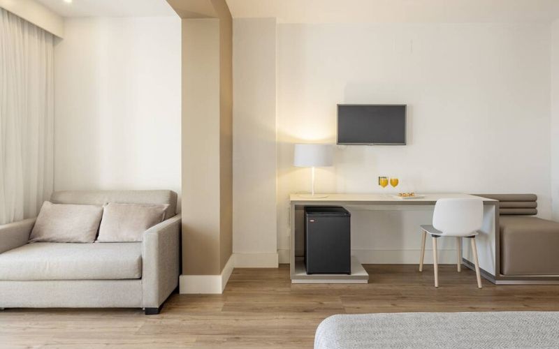 bright and spacious hotel room