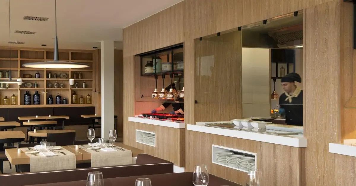 indoor dining with friendly staff hard at work