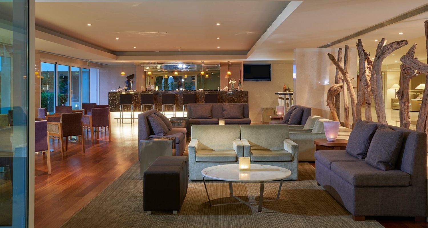 Indoor bar and seating area