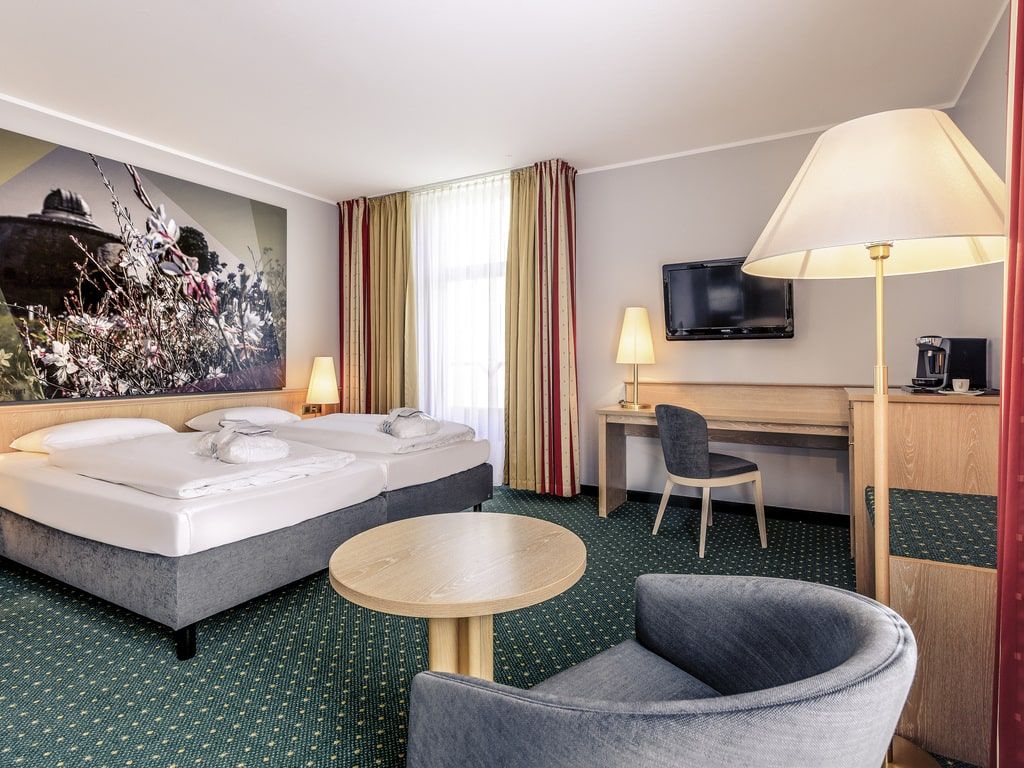 bright and spacious hotel room