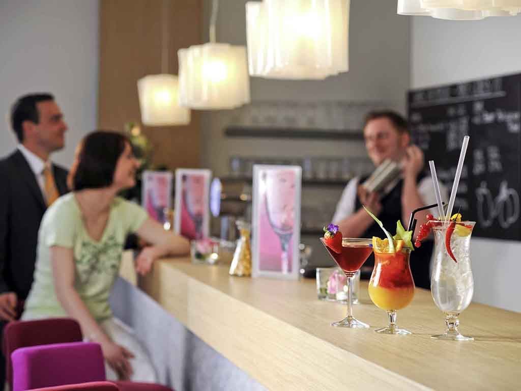 various cocktails are served at the bar